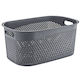 Raki Ligean Rectangular 55x35.5x24.5 cm Capacitate 35lt Gri