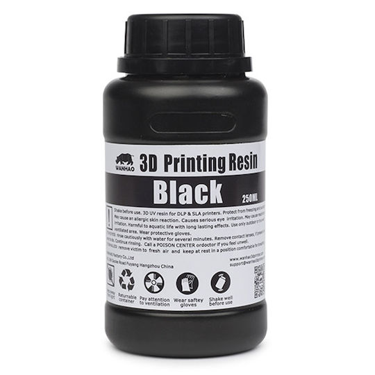 Wanhao Resin για 3D Printer Μαύρο 250ml