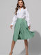 Midi Women's Skirt Envelope Aqua