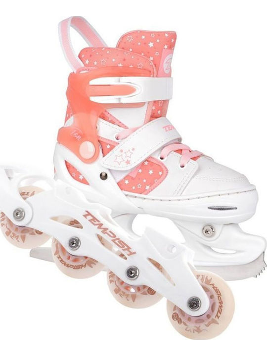 Tempish Duo Inline Αυξομειούμενα Rollers Λευκά Παιδικά