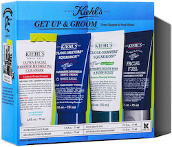 Kiehl's Men's Shave Skin Care Set for Moisturizing and Facial Cleaning