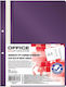 Office Products Dosar Plastic Pp Spate Găuri Grosime 100/170 Microni Set 50 Bucăți Office Products Violet
