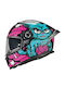 MT Braker SV The King B8 Black/Blue/Pink Κράνος Μηχανής Full Face DOT / ECE 22.06 1650gr με Sunvisor