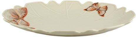 Bordallo Pinheiro Dekorative Platte Keramik Weiße 40,3x30x4,8cm