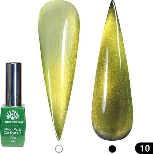 Global Fashion Gel Nail Polish 10 Cat Eye 8ml