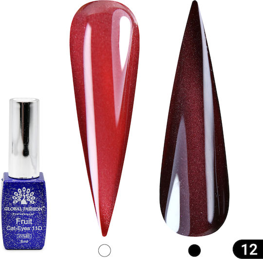 Global Fashion Gel Nail Polish 12 Cat Eye 8ml
