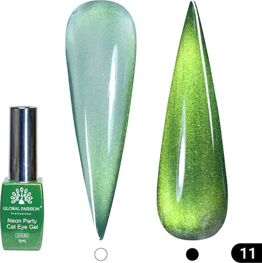 Global Fashion Ημιμόνιμο Βερνίκι Νυχιών 11 Cat Eye 8ml