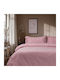 Beauty Home 10101 Σετ Σεντόνια Υπέρδιπλα με Λάστιχο 170x200+30εκ. Ροζ (4τμχ)
