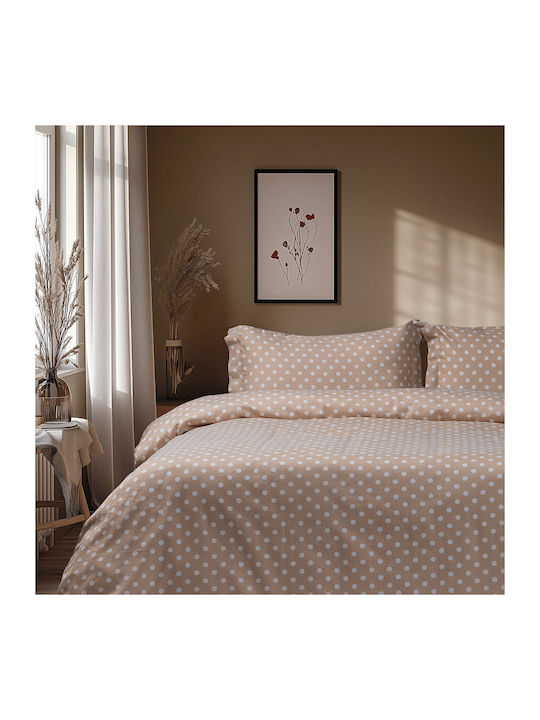 Beauty Home 10101 Σετ Σεντόνια Υπέρδιπλα με Λάσ...