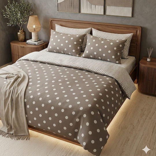 Подредба Чаршафи Кралица 250x270см Сиви 4 Бройки