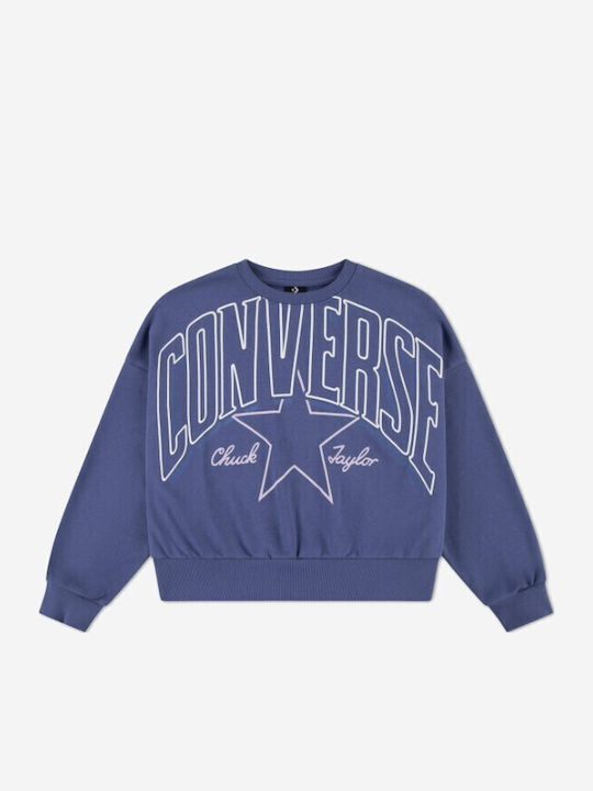 Converse Детски Суичър Син Boxy