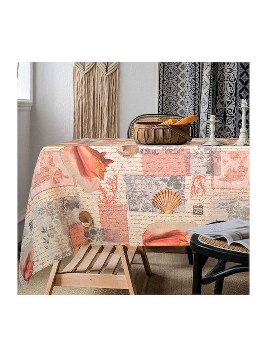 Lino Home Τραπεζομάντηλο Ostrea Πολύχρωμο 140x140εκ.