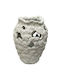 Vază Decorativă Ecru din Poliester Coral Relief 20x26cm 12/bax
