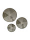 Marhome Brown Wicker Material Decorative Plate 3 Pieces
