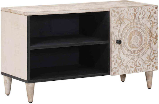 Stand TV Metalic Alb M80xA31.5xÎ46cm