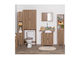 Badezimmer Waschtisch-Einheit Ohne Waschbecken M60xB30xH70cm Natürliches Holz