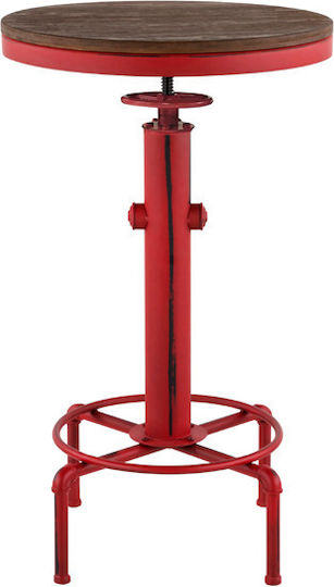 Old School Στρογγυλό Μπαρ Red 56x56x90εκ. Old School Στρογγυλό Μπαρ Red 56x56x90εκ.