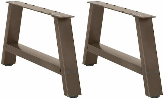 vidaXL Picior Metalic de Mobilier 2 Bucăți 60x30cm Roz