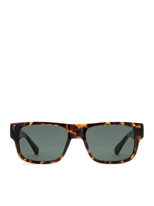 Prive Revaux Unisex Sunglasses with Brown Tartaruga Horn-Rimmed Frame and Green Lens PR3013/G/S PHW/QT