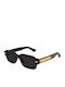 Bottega Veneta Unisex Sonnenbrillen mit Schwarzem Rahmen und Schwarzen Gläsern BV1442S 001