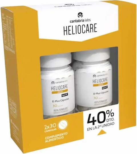 Cantabria labs Heliocare Vitamin for Immune Support and Bone Health 2 x 30 Capsules