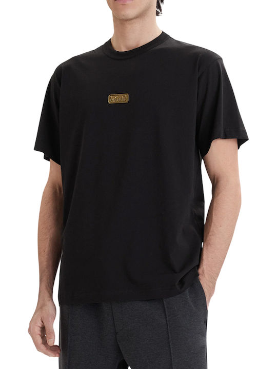 Versace Short Sleeve Black Blouse