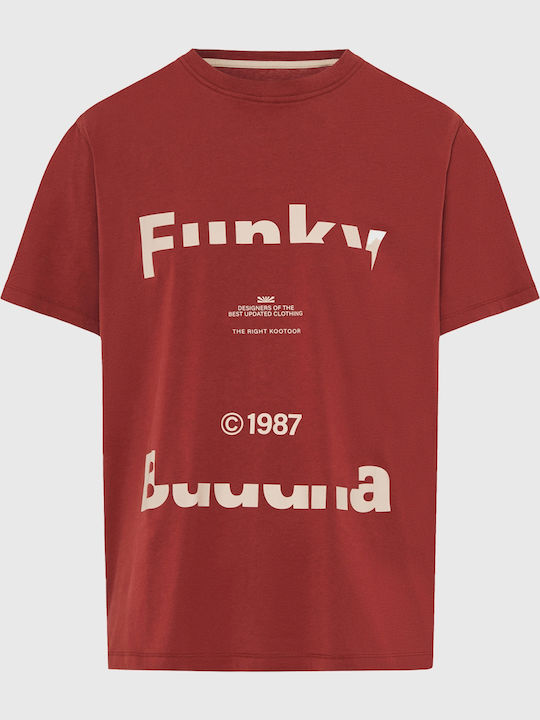 Funky Buddha Fbm T-shirt Πορτοκαλί