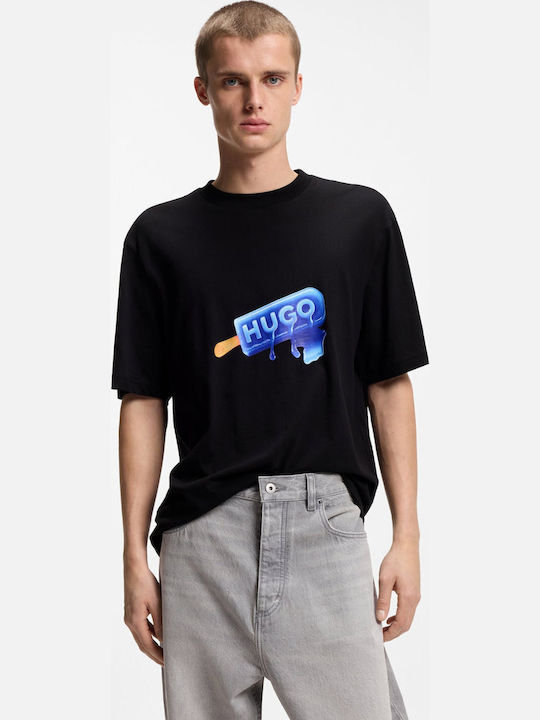 Hugo Kurzarm T-Shirt Schwarz