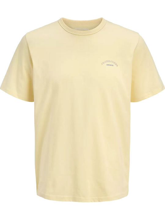 Jack & Jones Crew Neck T-shirt Κιτρινο