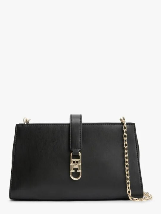 Tommy Γυναικεία Tote Τσάντα από Συνθετικό Δέρμα Μαύρη