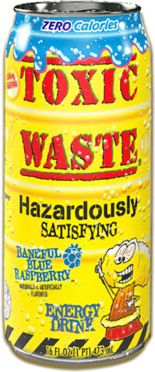 Toxic Waste Energy-Drink Zero Kalorien Giftige Blaue Himbeere 473ml