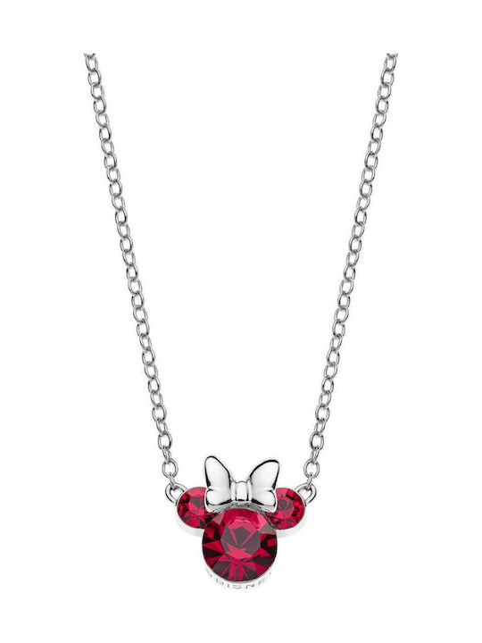 Disney Necklace Made of Silver with Zircon