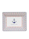Easy-Life Rundes Untiefe Servierteller aus Blauem Porzellan mit Durchmesser 14cm