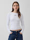 Γυναικείο Crop Top Βαμβακερό Fresh White