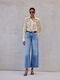 Women's Polo Blouse Butteryellow