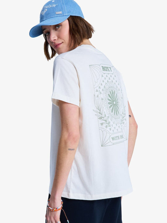 Roxy Oceanregular Women's T-shirt Coconut Milk