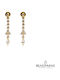 Velegrakis Dangle Earrings in 14K Gold with Stones