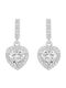 Gloria Hope Silver Dangle Earrings with Stones