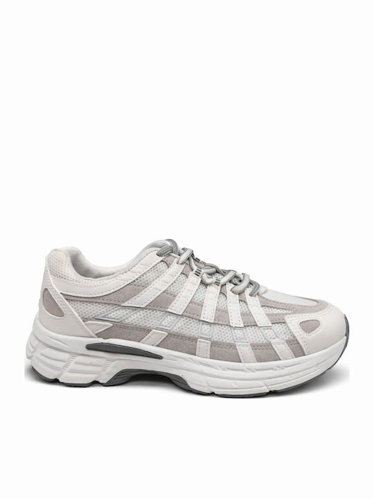 Damen Chunky Sneakers Weiß EV-513-Weiß