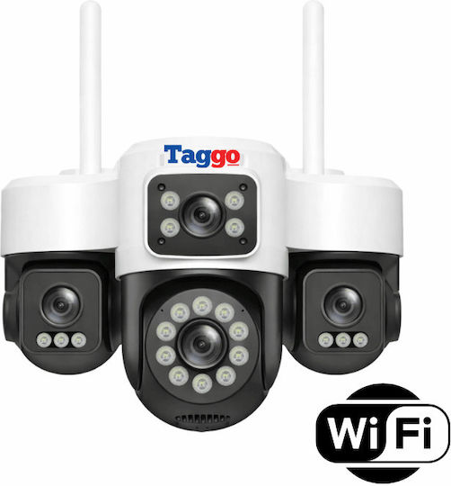 Taggo Lentile IP Quad Cameră De Supraveghere Wi-Fi Rezistentă La Apă Cu Difuzor