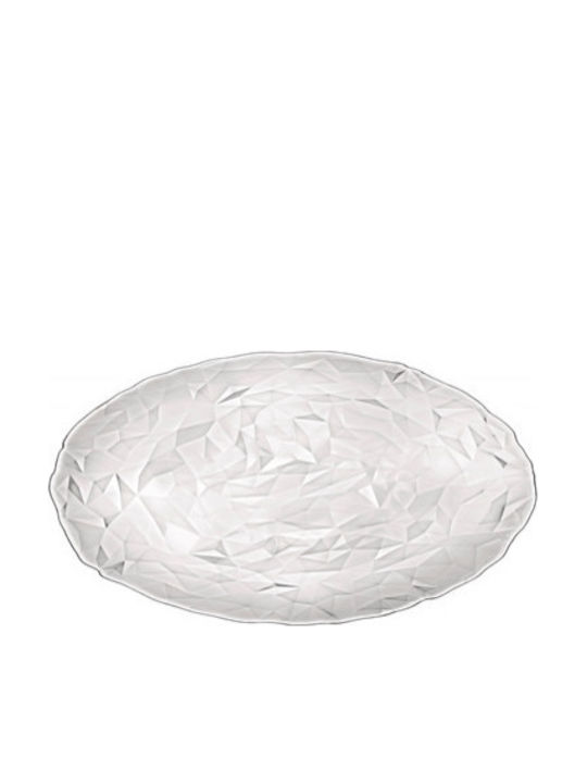 Bormioli Rocco Diamond Platou Decorativ Oval Din Sticlă Transparentă 34x26x1.4cm