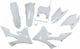 Cycra Kit of Plastics 1cyc-9430-42 5 Pieces Suzuki RM-Z 450 18-19 Suzuki RM-Z 250 19 White