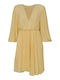 Summer Mini Dress for Wedding and Christening Yellow