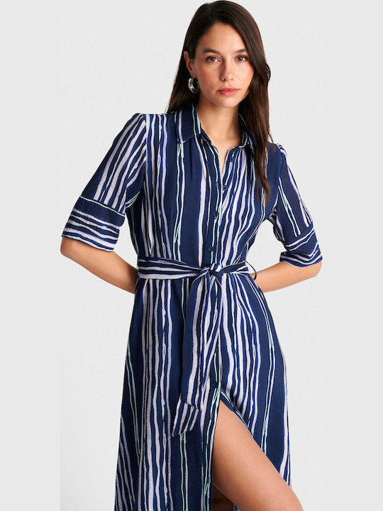 Summer Midi Dress Blue