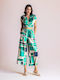Women's Fabric Trousers Green