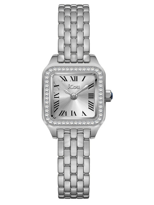 Jcou Womens Watch 19mm Battery with Silver Metal Bracelet