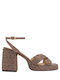 Damen Sandalen Braune