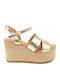 Summer Women's Gold Platforms SL-BYDJ9359-26PL-Gold