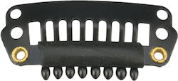 Eurostil Clip Tresa Schwarz 2,8cm 03306/50