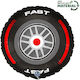 18"" Balloon Racing Car Wheel Fast